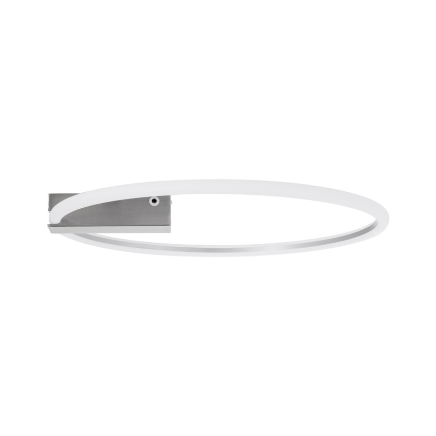 CINDERELLA  Φωτιστικό Οροφής Δαχτυλίδι-Κύκλος LED CCT 30W 3360lm 360° AC 220-240V - Εναλλαγή Φωτισμού μέσω Τηλεχειριστηρίου All In One Ψυχρό 6000k+Φυσικό 4500k+Θερμό 2700k Dimmable Φ50cm - Χρώμιο Νικελ