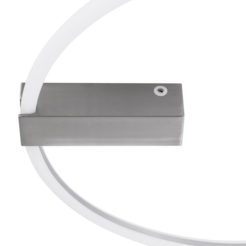 CINDERELLA  Φωτιστικό Οροφής Δαχτυλίδι-Κύκλος LED CCT 30W 3360lm 360° AC 220-240V - Εναλλαγή Φωτισμού μέσω Τηλεχειριστηρίου All In One Ψυχρό 6000k+Φυσικό 4500k+Θερμό 2700k Dimmable Φ50cm - Χρώμιο Νικελ