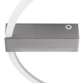 CINDERELLA  Φωτιστικό Οροφής Δαχτυλίδι-Κύκλος LED CCT 30W 3360lm 360° AC 220-240V - Εναλλαγή Φωτισμού μέσω Τηλεχειριστηρίου All In One Ψυχρό 6000k+Φυσικό 4500k+Θερμό 2700k Dimmable Φ50cm - Χρώμιο Νικελ