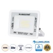ATLAS  Επαγγελματικός Προβολέας LED 30W 3600lm 120° AC 220-240V - Αδιάβροχος IP67 - Μ16 x Π2.5 x Υ12.5cm - Λευκό - Φυσικό Λευκό 4500K - LUMILEDS Chips