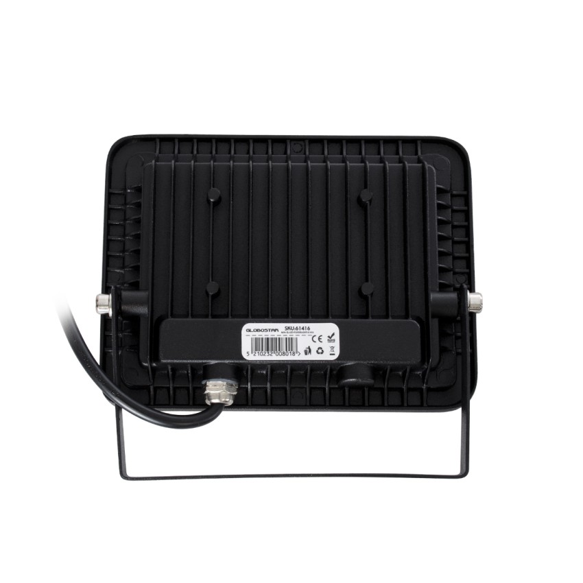 ATLAS  Επαγγελματικός Προβολέας LED 30W 3750lm 120° AC 220-240V - Αδιάβροχος IP67 - Μ16 x Π2.5 x Υ12.5cm - Μαύρο - Ψυχρό Λευκό 6000K - LUMILEDS Chips