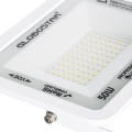 GLOBOSTAR® ATLAS  Προβολέας LED 50W 6000lm 120° AC 220-240V Αδιάβροχο IP67 Φυσικό Λευκό 4500K - Lumileds SMD Chip  - Λευκό Ματ - Μ21 x Π3.5 x Υ16cm