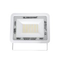 GLOBOSTAR® ATLAS  Προβολέας LED 50W 5750lm 120° AC 220-240V Αδιάβροχο IP67 Θερμό Λευκό 2700K - Lumileds SMD Chip  - Λευκό Ματ - Μ21 x Π3.5 x Υ16cm