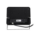 GLOBOSTAR® ATLAS  Προβολέας LED 50W 6000lm 120° AC 220-240V Αδιάβροχο IP67 Φυσικό Λευκό 4500K - Lumileds SMD Chip  - Μαύρο Ματ - Μ21 x Π3.5 x Υ16cm