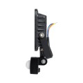 GLOBOSTAR® AURORA 64137 Προβολέας με Ανιχνευτή PIR / Αισθητήρα Κίνησης LED 20W 2500lm 120° AC 220-240V Αδιάβροχο IP67 Ψυχρό Λευκό 6000K - Lumileds SMD Chip  - Μαύρο Ματ - Μ12 x Π5 x Υ14.5cm