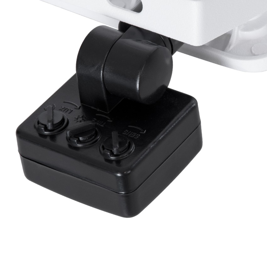 GLOBOSTAR® AURORA  Προβολέας με Ανιχνευτή PIR / Αισθητήρα Κίνησης LED 20W 2500lm 120° AC 220-240V Αδιάβροχο IP67 Ψυχρό Λευκό 6000K - Lumileds SMD Chip  - Λευκό Ματ - Μ12 x Π5 x Υ14.5cm