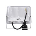 GLOBOSTAR® AURORA  Προβολέας με Ανιχνευτή PIR / Αισθητήρα Κίνησης LED 50W 6250lm 120° AC 220-240V Αδιάβροχο IP67 Ψυχρό Λευκό 6000K - Lumileds SMD Chip  - Λευκό Ματ - Μ21 x Π5 x Υ21cm