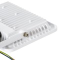 GLOBOSTAR® AURORA  Προβολέας με Ανιχνευτή PIR / Αισθητήρα Κίνησης LED 50W 6250lm 120° AC 220-240V Αδιάβροχο IP67 Ψυχρό Λευκό 6000K - Lumileds SMD Chip  - Λευκό Ματ - Μ21 x Π5 x Υ21cm