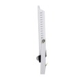 GLOBOSTAR® AURORA  Προβολέας με Ανιχνευτή PIR / Αισθητήρα Κίνησης LED 100W 12500lm 120° AC 220-240V Αδιάβροχο IP67 Ψυχρό Λευκό 6000K - Lumileds SMD Chip  - Λευκό Ματ - Μ25 x Π6.5 x Υ27.5cm