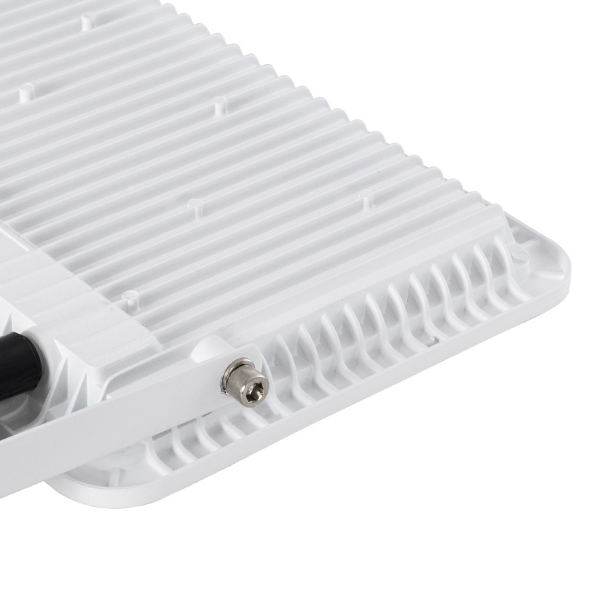 GLOBOSTAR® AURORA  Προβολέας με Ανιχνευτή PIR / Αισθητήρα Κίνησης LED 100W 12500lm 120° AC 220-240V Αδιάβροχο IP67 Ψυχρό Λευκό 6000K - Lumileds SMD Chip  - Λευκό Ματ - Μ25 x Π6.5 x Υ27.5cm