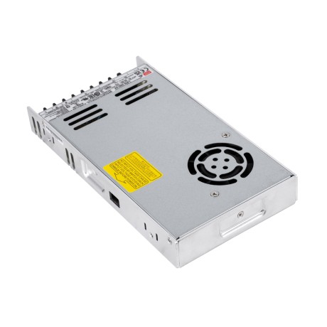 GLOBOSTAR® MEANWELL-LRS350-24  Τροφοδοτικό/Μετασχηματιστής Class II PELV 350W 14.6A DC 24V IP20 - AC 220-240V σε DC 24V / Ρυθμιζόμενo από DC 21.6V έως DC 28.8V - Μ21.5 x Π11.5 x Υ3cm