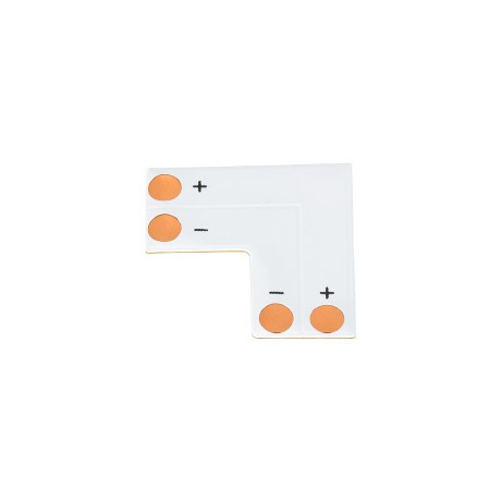 Connector L El για Όλες τις Μονόχρωμες Ταινίες LED 10-12mm M2 x Π2 x Y0.1cm