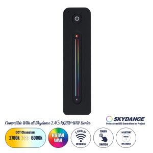 R10 SKYDANCE Ασύρματο Χειριστήριο Αφής RF 2.4Ghz 1 Group για όλα τα RGBW+WW+CCT SKYDANCE Controller DC 3V 1 x CR2032 - IP20 Μαύρο Μ12.2 x Π5.3 x Υ1.7cm R10 SKYDANCE Ασύρματο Χειριστήριο Αφής RF 2.4Ghz 1 Group για όλα τα RGBW+WW+CCT SKYDANCE Controller DC 3V 1 x CR2032 - IP20 Μαύρο Μ12.2 x Π5.3 x Υ1.7cm