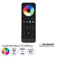 RS4 SKYDANCE Ασύρματο Χειριστήριο Αφής RF 2.4Ghz 4 Group για όλα τα RGB/RGBW SKYDANCE Controller DC 3V 2 x AAA - IP20 Μαύρο Μ14 x Π5 x Υ1.9cm