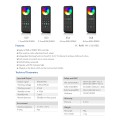 RS6 SKYDANCE Ασύρματο Χειριστήριο Αφής RF 2.4Ghz 4 Καναλιών για όλα τα Μονόχρωμα 4 Καναλιών SKYDANCE Controller DC 3V 2 x AAA - IP20 Μαύρο Μ15.5 x Π4.5 x Υ1.9cm