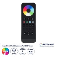 RS8 SKYDANCE Ασύρματο Χειριστήριο Αφής RF 2.4Ghz 8 Group για όλα τα RGB/RGBW SKYDANCE Controller DC 3V 2 x AAA - IP20 Μαύρο Μ14 x Π5 x Υ1.9cm