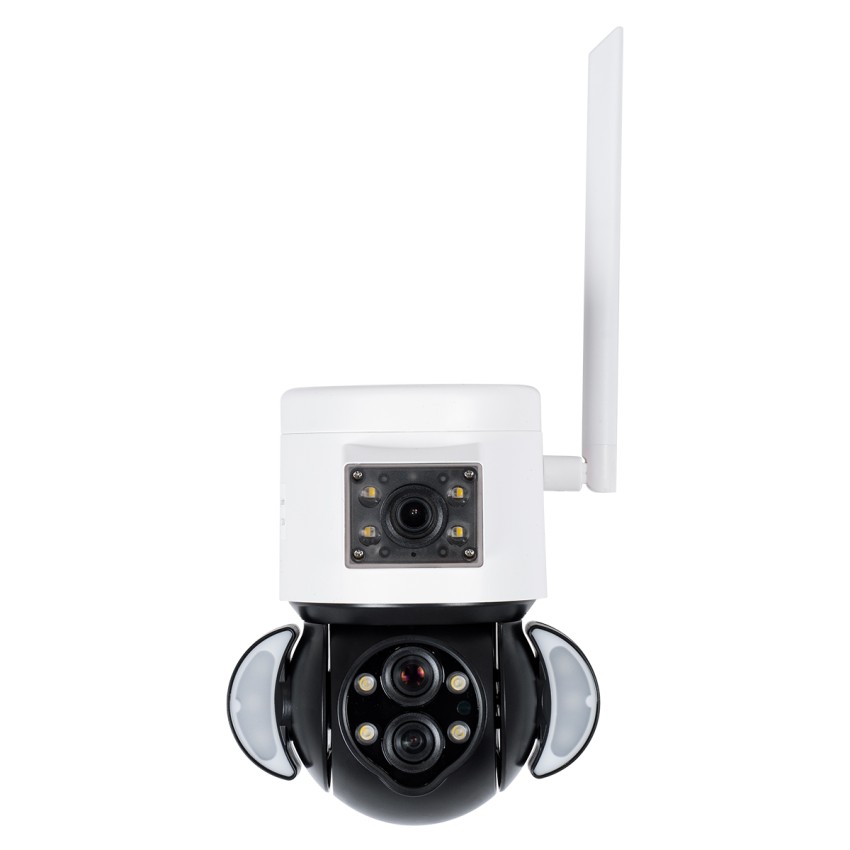 Επιτοίχια Κάμερα Πρίζας WiFi HD 1080P 350° Διπλή Κατέυθυνση Ομιλίας & Ανιχνευτή Κίνησης - Απομακρυσμένος Έλεγχος - Αδιάβροχη IP65 - Λευκό Μαύρο - Μ15 x Π14.5 x Y15cm