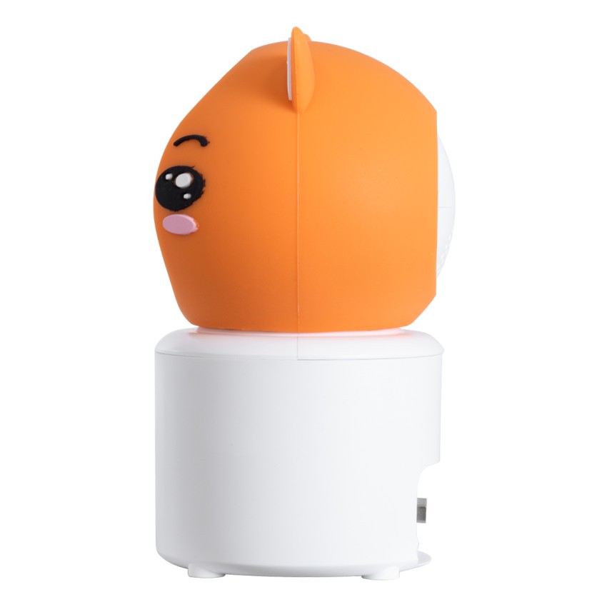 Επιτραπέζια Κάμερα WiFi HD 1080P 350° Διπλή Κατέυθυνση Ομιλίας & Ανιχνευτή Κίνησης - Απομακρυσμένος Έλεγχος Body Auto Tracking IP20 - Πορτοκαλί Λευκό - Φ8 x Υ13cm