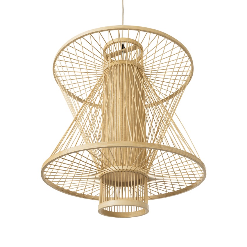 HIBISCUS Boho Κρεμαστό Φωτιστικό Πλέγμα Μονόφωτο 1 x E27 IP20 Μπεζ Ξύλο - Μ50 x Π50 x Υ60cm HIBISCUS Boho Κρεμαστό Φωτιστικό Πλέγμα Μονόφωτο 1 x E27 IP20 Μπεζ Ξύλο - Μ50 x Π50 x Υ60cm