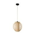 GLOBOSTAR® HIBISCUS  Boho Κρεμαστό Φωτιστικό Οροφής με Ντουί 1 x E27 AC 220-240V IP20 - Μπεζ - Μ28 x Π28 x Υ28cm