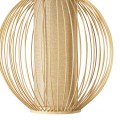 GLOBOSTAR® HIBISCUS  Boho Κρεμαστό Φωτιστικό Οροφής με Ντουί 1 x E27 AC 220-240V IP20 - Μπεζ - Μ28 x Π28 x Υ28cm