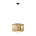 GLOBOSTAR® HIBISCUS  Boho Κρεμαστό Φωτιστικό Οροφής με Ντουί 1 x E27 AC 220-240V IP20 - Μπεζ - Μ40 x Π40 x Υ20cm