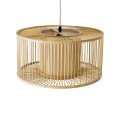 GLOBOSTAR® HIBISCUS  Boho Κρεμαστό Φωτιστικό Οροφής με Ντουί 1 x E27 AC 220-240V IP20 - Μπεζ - Μ40 x Π40 x Υ20cm
