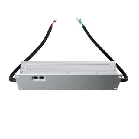 GLOBOSTAR® MEANWELL-ELG300-24A  Τροφοδοτικό/Μετασχηματιστής Class I SELV 300W 12.5A AC 220-240V σε DC 24V Αδιάβροχο IP67 - Ρυθμιζόμενo από DC 22.4V έως DC 25.6V - Ασημί - Μ24.6 x Π7.7 x Υ3.9cm