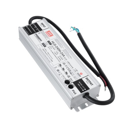 Τροφοδοτικό LED 24V 240W Mean Well HLG-240H-24A Ρυθμιζόμενο IP65 SELV