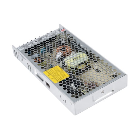 GLOBOSTAR® MEANWELL-LRS200-12  Τροφοδοτικό/Μετασχηματιστής PELV 200W 17A DC 12V IP20 - AC 220-240V σε DC 12V / Ρυθμιζόμενo από DC 10.2V έως DC 13.8V - Μ21.5 x Π11.5 x Υ3cm