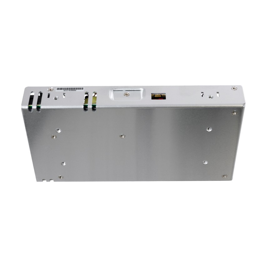 GLOBOSTAR® MEANWELL-LRS200-24  Τροφοδοτικό/Μετασχηματιστής Class I PELV 200W 8.8A AC 220-240V σε DC 24V IP20 - Ρυθμιζόμενo από DC 21.6V έως DC 28.8V - Ασημί - Μ21.5 x Π11.5 x Υ3cm
