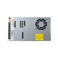 GLOBOSTAR® MEANWELL-LRS600-24  Τροφοδοτικό/Μετασχηματιστής Class I PELV 600W 25A AC 220-240V σε DC 24V IP20 - Ρυθμιζόμενo από DC 22.8V έως DC 26.4V - Ασημί - Μ22.5 x Π12.4 x Υ4.1cm