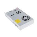 GLOBOSTAR® MEANWELL-LRS600-24  Τροφοδοτικό/Μετασχηματιστής Class I PELV 600W 25A AC 220-240V σε DC 24V IP20 - Ρυθμιζόμενo από DC 22.8V έως DC 26.4V - Ασημί - Μ22.5 x Π12.4 x Υ4.1cm