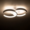 GLOBOSTAR® EVA  Μοντέρνο Φωτιστικό Οροφής LED 16W 1920lm 300° AC 220-240V IP20 Ρυθμιζόμενο Λευκό CCT με On/Off 2700K/4500K/6000K - Lumileds SMD Chip - Λευκό Ματ - Μ33 x Π21 x Υ7cm