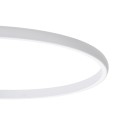 GLOBOSTAR® CIRCUO  Μοντέρνο Φωτιστικό Οροφής LED 75W 8400lm 360° AC 220-240V IP20 Ρυθμιζόμενο Λευκό CCT με Χειριστήριο από 2700K έως 6000K Dimmable - Lumileds SMD Chip - Λευκό Ματ - Μ53 x Π42.5 x Υ9cm