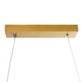 GLOBOSTAR® MORALES  Μοντέρνο Κρεμαστό Φωτιστικό Οροφής LED 54W 6048lm 300° AC 220-240V IP20 Ρυθμιζόμενο Λευκό CCT με Χειριστήριο από 2700K έως 6000K Dimmable - Lumileds SMD Chip - Σατινέ Χρυσό Βούρτσας - Μ90 x Π14 x Υ14cm