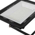 GLOBOSTAR® ATLAS  Προβολέας LED 150W 18750lm 120° AC 220-240V Αδιάβροχο IP67 Ψυχρό Λευκό 6000K - Lumileds SMD Chip  - Μαύρο Ματ - Μ32 x Π4 x Υ23cm