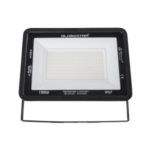 ATLAS  Επαγγελματικός Προβολέας LED 150W 17250lm 120° AC 220-240V - Αδιάβροχος IP67 - Μ32 x Π4 x Υ23cm - Μαύρο - Θερμό Λευκό 2700K - LUMILEDS Chips