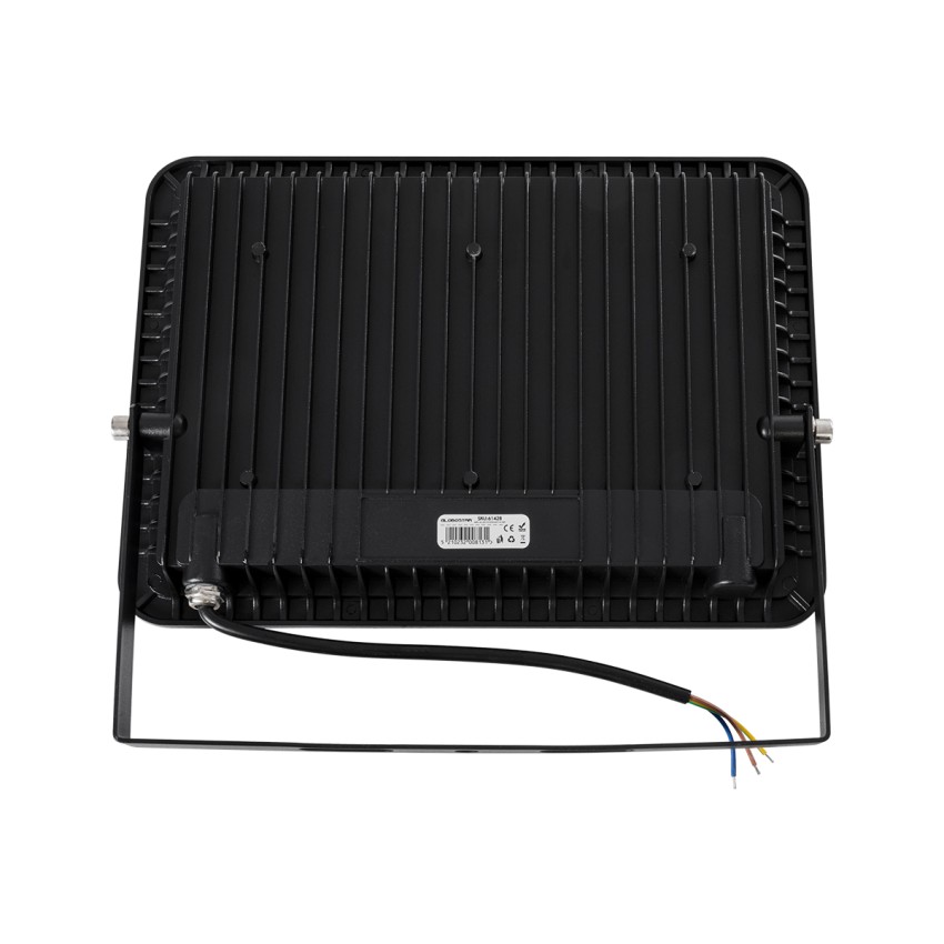 GLOBOSTAR® ATLAS  Προβολέας LED 150W 17250lm 120° AC 220-240V Αδιάβροχο IP67 Θερμό Λευκό 2700K - Lumileds SMD Chip  - Μαύρο Ματ - Μ32 x Π4 x Υ23cm