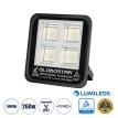 GLOBOSTAR® TITAN  Προβολέας για Γήπεδα Tennis & Ποδοσφαίρου 5x5 LED 260W 32500lm 60°x90° AC 220-240V Αδιάβροχο IP67 Φυσικό Λευκό 5000K - Lumileds SMD Chip  - Μαύρο Ματ - Μ30 x Π8 x Υ28cm