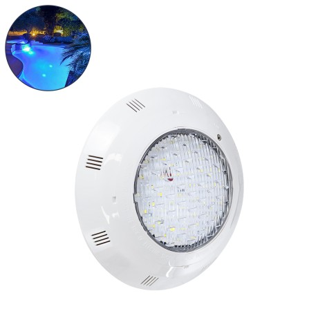 GLOBOSTAR® POOLETI  Υποβρύχιο Φωτιστικό για Σιντριβάνια/Πισίνες LED 25W 2125lm 120° DC 12V Αδιάβροχο IP68 Ψυχρό Λευκό 6000K Dimmable - Bridgelux SMD Chip - 2m VDE Rubber Καλώδιο - Φ30 x Υ6.5cm