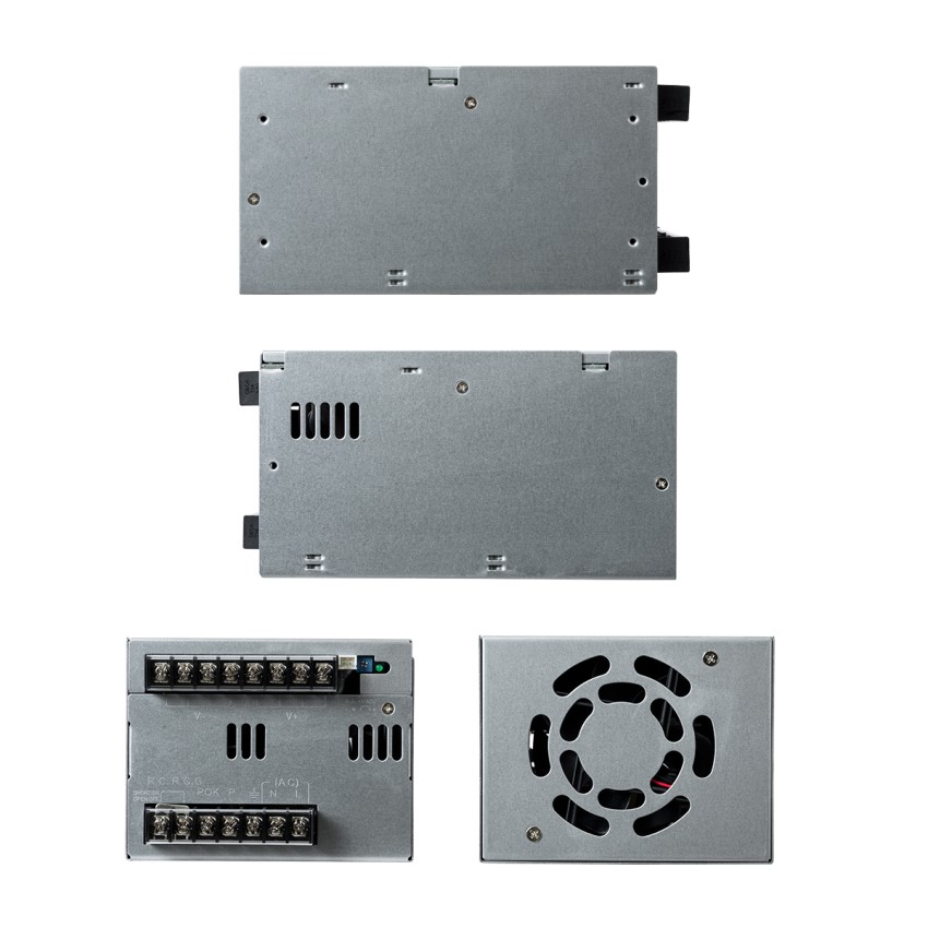 GLOBOSTAR® MEANWELL-PSP600-24  Τροφοδοτικό/Μετασχηματιστής Class I PELV 600W 25A AC 220-240V σε DC 24V IP20 - Ρυθμιζόμενo από DC 20V έως DC 26.4V - Ασημί - Μ17 x Π12 x Υ9.3cm