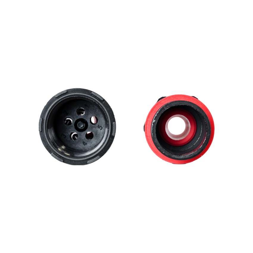 FAST-CONNECT  Διπλός Ι Αδιάβροχος IP68 Σύνδεσμος Ταχείας Σύνδεσης & Διακλάδωσης Καλωδίων - 1 x Είσοδος & 1 x Έξοδος - Εσωτερική Τριπλή Κλέμα με Συμβατή Διατομή Καλωδίων 3 x 0.5mm² έως 3 x 4mm² - 450V 24A Max - Φ3 x Υ10.5cm - Μαύρο