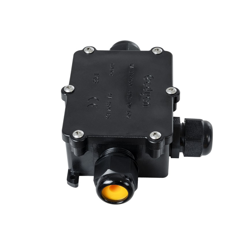 FAST-CONNECT  Τριπλό Υ Αδιάβροχο IP68 Κυτίο Ταχείας Σύνδεσης & Διακλάδωσης Καλωδίων - 3 x Είσοδοι - Εσωτερική Τριπλή Κλέμα με Συμβατή Διατομή Καλωδίων 3 x 0.5mm² έως 3 x 2.5mm² - 450V 41A Max - Μ14 x Π9.5 x Υ4cm - Μαύρο