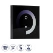 Επιτοίχιο Dimmer Touch - Αφής 1 Καναλιου DC 12-24V 1 x 12A 288W - Max 12A 288W - IP20 Μ9 x Π9 x Υ3.5cm