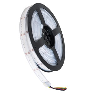 Ταινία LED RGBW+WW 18W/m 1800lm/m 120° DC 24V Αδιάβροχη IP67 – 5 Μέτρα Πολύχρωμη COB LED