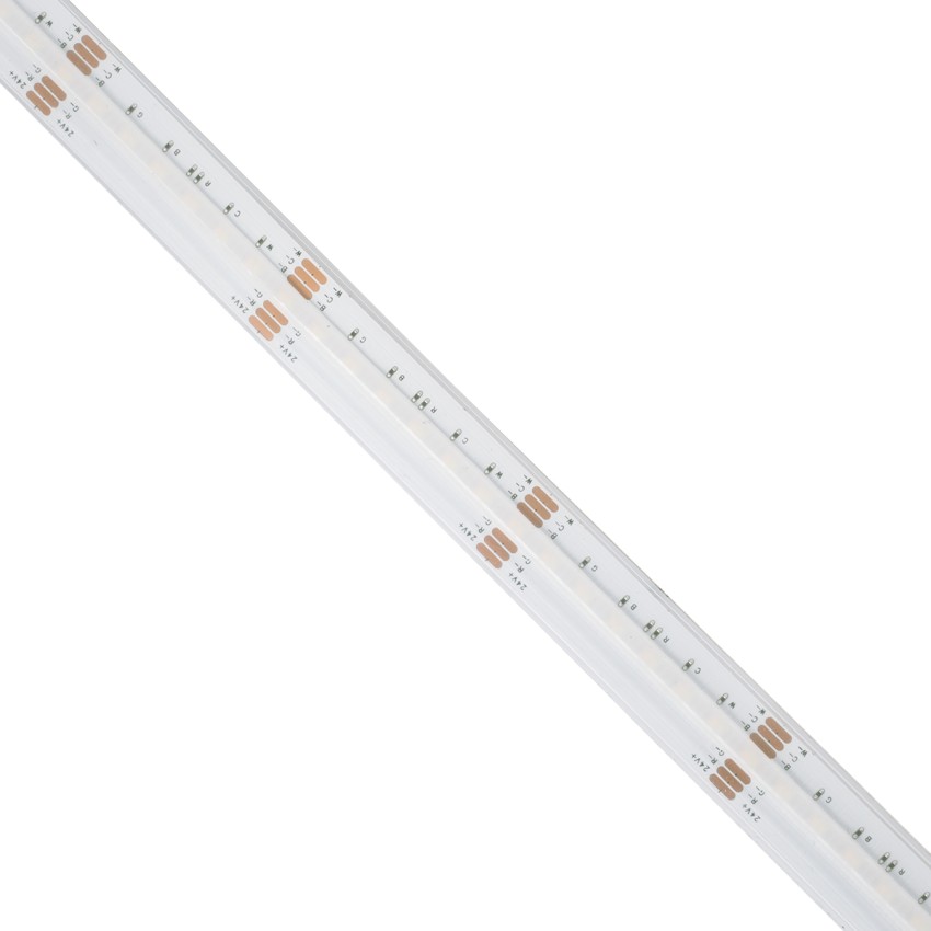 Ταινία LED RGBW+WW 18W/m 1800lm/m 120° DC 24V Αδιάβροχη IP67 – 5 Μέτρα Πολύχρωμη COB LED