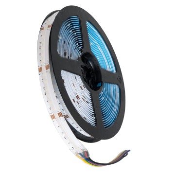 Ταινία LED RGBW+WW 18W/m 1800lm/m DC 24V IP20 - 5 Μέτρα Πολύχρωμη COB LED 120°