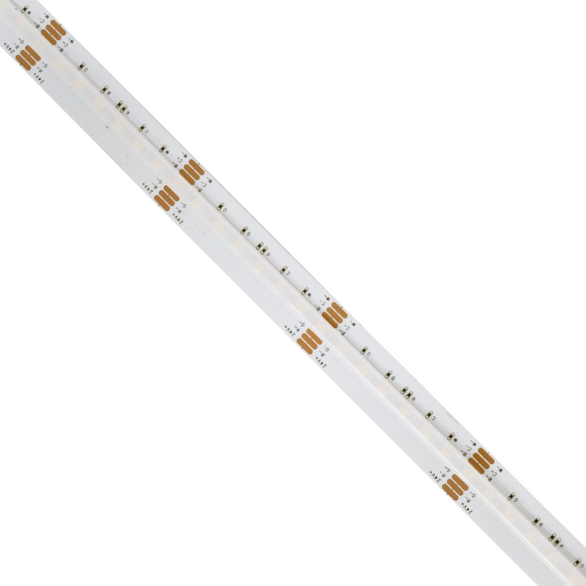 Ταινία LED RGBW+WW 18W/m 1800lm/m DC 24V IP20 - 5 Μέτρα Πολύχρωμη COB LED 120°