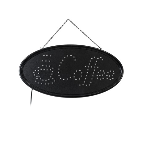 Φωτιστικό Ταμπέλα LED Οβάλ Σήμανσης COFFEE με Πρίζα AC 230V Μ48 x Π1.8 x Υ24.5cm